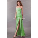 Fashion Sexy Floor length Strapless split Prom Dress Long Celebrity Bandage dresses Red/ Green Formal Evening Gowns CL2588 