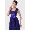 Fashion Style Floor Length Purple Chiffon Winter Long Evening dresses for Mother Dance Prom Gown Formal Party dress Brand CL6226