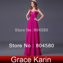  Delivery  Colorful Prom Dresses Sweetheart A-Line Floor-Length Chiffon Evening Gowns CL4101