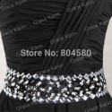  Delivery Grace Karin Floor length Black Chiffon long evening dress Formal Prom Gowns Party Design CL2425