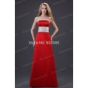  DeliveryGrace Karin Stock Strapless Satin Formal Party Gowns Long Women Bridesmaid dress  CL3421