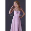  delivery  Sexy Stock Sleeveless Birthday Party dress Long Prom Gown Floor Length Chiffon Evening Dress  CL3523