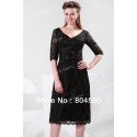 GK Stock Half Sleeve Lace + Chiffon Ball Evening Prom Party Dress Mother of the Bride Dress 8 Size US 2~16 CL4363