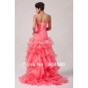 Grace Karin Stock Strapless Organza mermaid Party dresses Trumpet Prom Gown Formal evening dress long CL6072