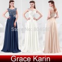 Stock Chiffon Floor-Length Women Celebrity dresses Party Evening Prom Dresses  8 Size US 2~16 CL4473