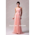 Stock Strapless Sexy Beaded Off-shoulder Bridesmaid Dresses Prom A-line Long Formal Gown Evening Dress  CL6008