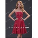 Grace Karin Stock Strapless Sequins Women Fashion Party Gown Chiffon Evening Dress short Lady Dress CL3422
