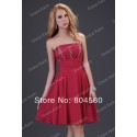 Grace Karin Stock Strapless Sequins Women Fashion Party Gown Chiffon Evening Dress short Lady Dress CL3422