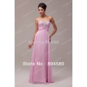 s/lot  Floor Length Sexy Beaded Bridesmaid Dresses Party gown Formal Prom Chiffon Dress CL6055