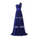 Grace Karin Stock One Shoulder Chiffon Prom Gown Formal Party Dresses Long Evening Dress CL6022