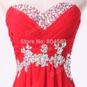 Strapless Sweetheart Floor Length Chiffon Prom Gown fashion Celebrity dress Long Dresses Evening Party Ball CL6003