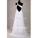 Grack Karin One shoulder Chiffon Celebrity Dress Long Evening Party Prom Gown White Formal Dresses  CL3122