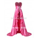 Sweetheart Evening Dress Short Front Long Back Formal Gown Elegant beading Prom Party Dresses Long  CL6012