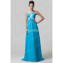 Grace Karin Blue Backless Chiffon Celebrity Prom Long dress Sexy Formal Party Gown Women Evening dresses for Homecoming CL6153