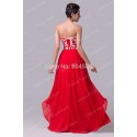 Grace Karin Chinese Style Red Appliques Women Evening Party dress Floor Length Long Chiffon Sweetheart Prom dresses CL6175
