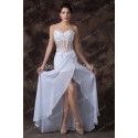 Grace Karin Floor Length White Chiffon Bandage dresses  Sleeveless Sexy See Through Evening dress Party Gown Long CL6264