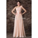 Grace Karin Lace Up Back One Shoulder Women long dress Chiffon Prom Party Gown Formal Evening dresses   Fashion CL6194