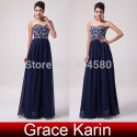 Grace Karin Stock Strapless Floor length Chiffon Celebrity dresses elegant formal evening gowns dresses long gown party CL6050