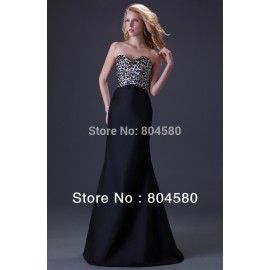 Grace Karin Stock Strapless Leopard Party Gown Prom Ball Bandage dresses Formal Evening Dress   CL3423