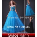 Grace Karin Stock Strapless Sequins Women Casual Club Formal Party Gown Long Ball Prom Evening Dress   CL3459