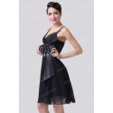 Grace Karin Fashion Style Casual V neck Chiffon Little black dress A Line Prom dresses Short Formal evening gowns 6180