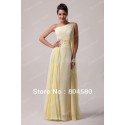 High Quality Grace Karin Stock One shoulder Evening Dress Long Maxi Chiffon Celebrity Dresses  CL6066