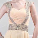 Hot Bead Strapless Floor Length Lady Dress Chiffon Prom dresses Formal dress Party Evening Elegant CL4446