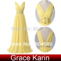 Hot Grace Karin Deep V-Neck Chiffon Long Prom dresses Formal Evening Dress women Gowns 8 Size US 2~16 CL6014