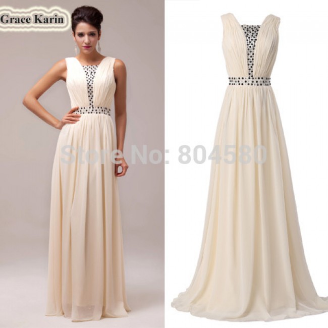 Hot Selling Top Quality Floor-Length Chiffon Celebrity Dresses Formal Prom Dress  Long Evening Gowns CL6019