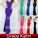 Hot SellingFashion Sexy Elastic Knitted Sleeveless Sweetheart Bandage Dress Women Party Formal Evening Gown Dress CL6080