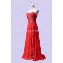 HotGrace Karin Full Length Chiffon Split Dinner Party Dress Long Banquet Prom Gown Sexy Women Red Evening dresses CL3443-2