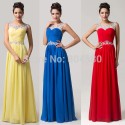 Hot! Sleeveless Backless Chiffon Maxi Long Formal dress Evening prom Gown sexy party dresses 2015 CL6115 (AL12)