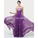 Impress Queen  Backless Floor Length Formal Evening dress Beading Long Prom Party Gown Women Chiffon Casual dresses CL6276