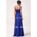Lady Charming Sexy Shinning Stock Split Front Chiffon Prom Dresses Long Party Gown Evening Dress blue CL6023