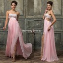 Luxury Grace Karin Stock Beading vestidos para festa Formal evening dresses Backless Red Carpet Dress Long Prom Party Gown 3437