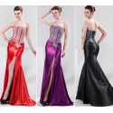 Luxury Summer Style Beaded Formal Gown Mother Evening Dress Long Bandage Celebrity dresses Slim Mermaid Prom Gowns Black 4421