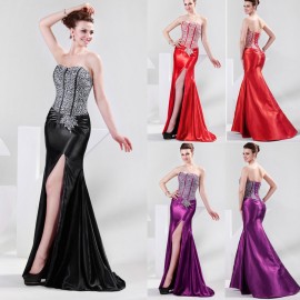 Luxury Summer Style Beaded Formal Gown Mother Evening Dress Long Bandage Celebrity dresses Slim Mermaid Prom Gowns Black 4421