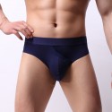 Mens Sexy Tight-fitting Breathable Briefs Side Opening Solid Collour Underwear