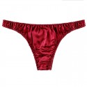 Men's briefs Fashion Low-rise Sexy Solid Color Thong Breathable Mulberry Silk Underwear male underpants Mulberry silk