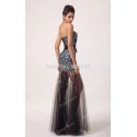   Fashion Strapless Sequins Colorful Long Celebrity Dresses Formal Evening Gown Women Mermaid prom Dress  CL6026