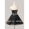   Ladies' Knee-Length Short Ball Gown Dress Women Cocktail Party Dresses Prom Black and Blue CL6054