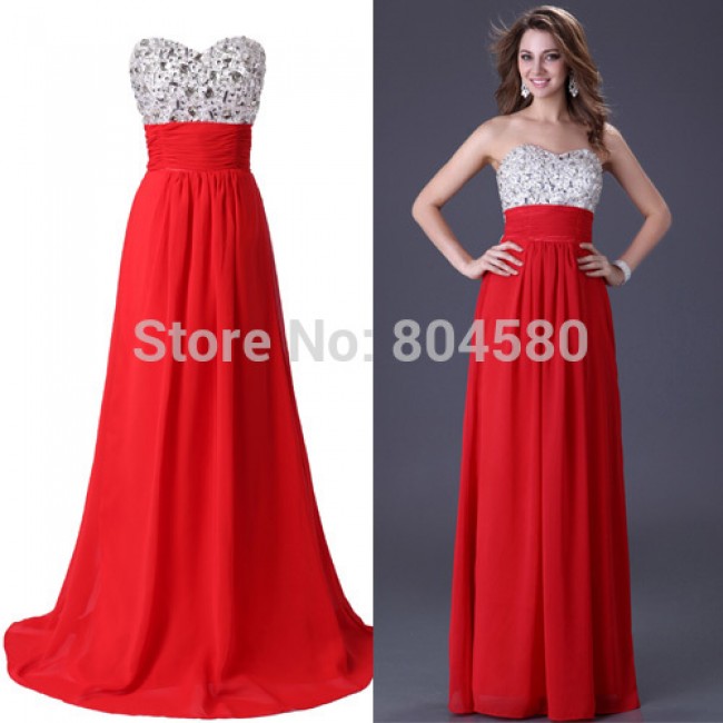   Long design Floor-Length Beads Chiffon Formal Prom Long Evening Dress Backless Women party Gown CL3424