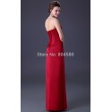 Fashion Women Full Length Long Red Evening Dress Formal prom party Gown sexy Celebrity Bandage dresses  CL3142