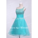  Grace Karin One Shoulder Knee Length Formal Occasion Cocktail Party Gown Homecoming Graduation Dresses  CL4414
