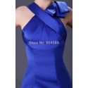  Lady Knee Length Sexy Women Formal Evening Dress to Party Short Prom Gown Fashion Blue Bodycon Bandage Dresses  CL2017
