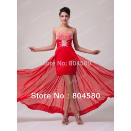 est Design Sexy Sequins Beaded Shiny Front Short Long Back Prom Dresses Evening Party Homecoming Gowns CL6001