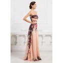 On Sale  Sexy Winter Floor Length Chiffon Prom Gown Red Carpet Flower Print Long Vintage Evening dresses Formal Party CL7503