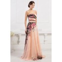 On Sale  Sexy Winter Floor Length Chiffon Prom Gown Red Carpet Flower Print Long Vintage Evening dresses Formal Party CL7503