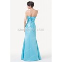 Popular Sexy Women Sheath Blue Mermaid Evening Prom dress Formal Celebrity Party Gown  Bandage dress Long CL6268