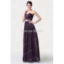 Precious Floor Length A Line Chiffon Women Casual dress Formal Dinner Date Gown Long Evening dresses for Prom Party CL6190
